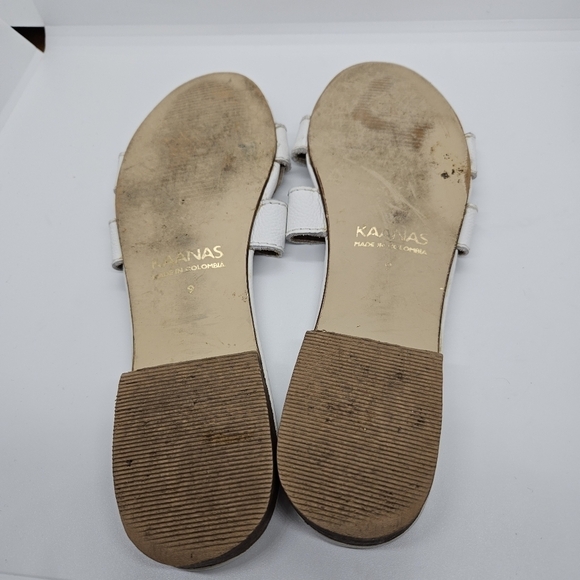Kaanas Santorini Infinity Sandal white slide size 9 - Picture 6 of 6